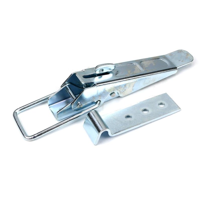 Spinacz, zaczep, zamek burty uniwersalny 310 mm x 30 mm, z zabezpieczeniem, klamra z drutu fi-5mm