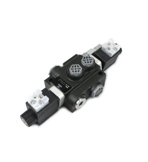 Rozdzielacz hydrauliczny 1-sekcyjny sterowany elektrycznie 12V 40L VOIMA