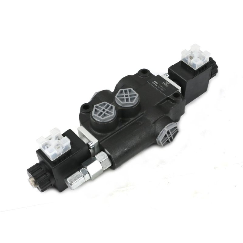 Rozdzielacz hydrauliczny 1-sekcyjny sterowany elektrycznie 12V 80L VOIMA