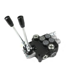 Rozdzielacz hydrauliczny 2-sekcyjny 80L z zatrzaskami VOIMA