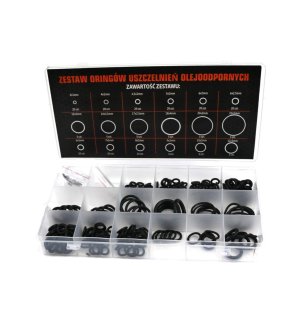 Zestaw oringów uszczelnień olejoodpornych 225szt TEGER