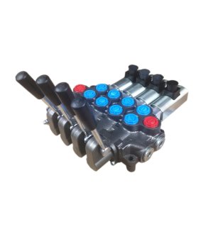 Rozdzielacz hydrauliczny (50 l/m) 4 sekc. ster. ręczno-elektryczne 12 VDC