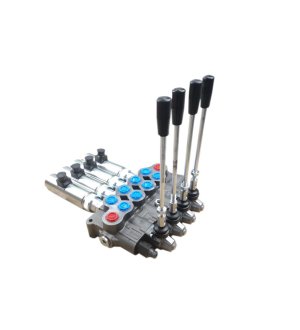 Rozdzielacz hydrauliczny (70 l/m) 4 sekc. ster. ręczno-elektryczne 12 VDC