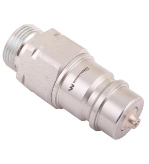 Szybkozłącze hydrauliczne wtyczka M22x1.5 gwint zewnętrzny EURO (9100822W) (ISO 7241-A) Waryński (opakowanie 100szt)