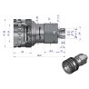 Szybkozłącze hydrauliczne gniazdo M14x1.5 gwint zewnętrzny EURO (ISO 7241-A) z eliminatorem ciśnienia Waryński