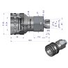 Szybkozłącze hydrauliczne gniazdo M16x1.5 gwint zewnętrzny EURO (ISO 7241-A) z eliminatorem ciśnienia Waryński