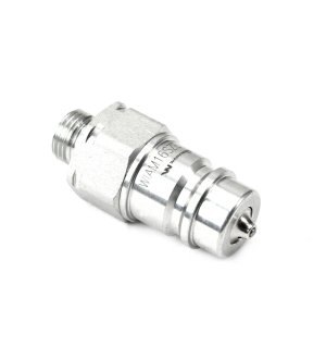 Szybkozłącze hydrauliczne wtyczka M16x1.5 gwint zewnętrzny EURO (9100816W) (ISO 7241-A) z eliminatorem ciśnienia Waryński