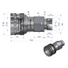 Szybkozłącze hydrauliczne gniazdo G1/2"BSP gwint zewnętrzny EURO ISO 7241-A Waryński