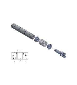 Suwak rozdzielacza SPV120 - 40 l/min. centralnie odcięty (closed center)