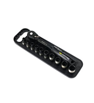 Zestaw 12 el. nasadki 3/8  przedłużka 7.5 cm grzechotka  6 7 8 9 10 11 12 13 14 15 Waryński