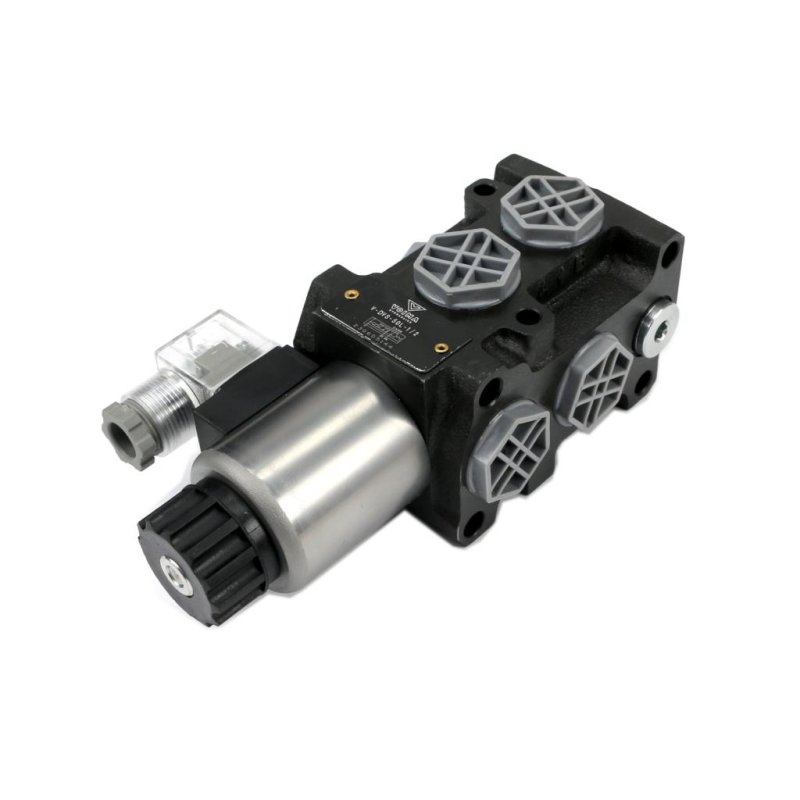 Dzielnik. zawór. elektrozawór kierunkowy elektromagnetyczny kontroli (DVS6/50L) 12V DC 6/2 G1/2 50L VOIMA