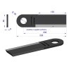 Nóż przystawki do kukurydzy napawany 233x60x6 otwór 30mm zastosowanie New Holland 84496574 47731406 WARYŃSKI