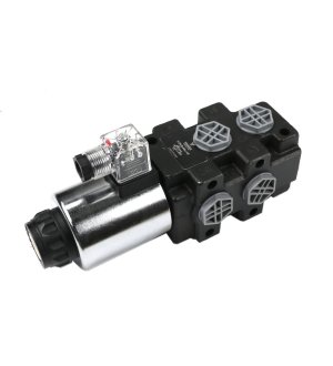 Dzielnik. zawór. elektrozawór kierunkowy elektromagnetyczny kontroli (SVV6/2-90L) 12V DC 6/2 G1/2 80L VOIMA