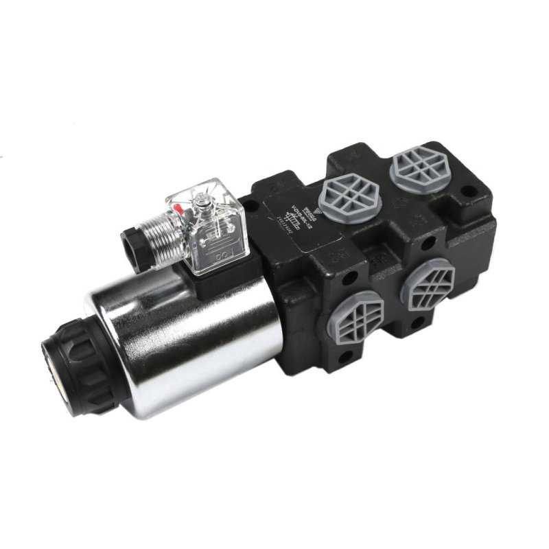 Dzielnik. zawór. elektrozawór kierunkowy elektromagnetyczny kontroli (SVV6/2-90L) 12V DC 6/2 G1/2 80L VOIMA