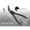 Specjalistyczne szczypce z długimi szczękami do pierścieni osadczych  8" zewnętrzne wygięte Waryński
