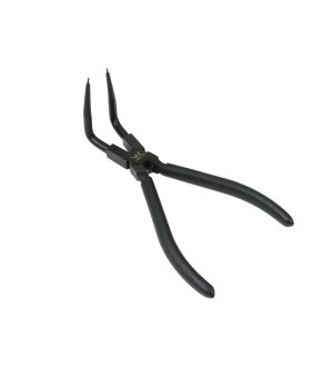 Specjalistyczne szczypce z długimi szczękami do pierścieni osadczych  8" wewnętrzne wygięte Waryński