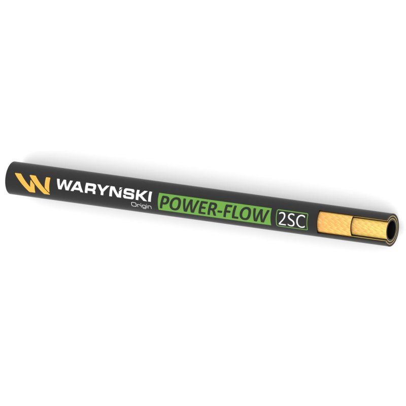 Wąż hydrauliczny do zakuwania POWER-FLOW 2SC DN12 2-oplotowy 275 Bar Waryński (sprzedawany po 50m)