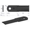 Nóż, obrotowy rozdrabniacz słomy sieczkarnia 173x50x5mm otwór 18 zastosowanie 84437624 281445N New Holland WARYŃSKI, Waryński