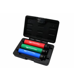 Zestaw nasadek udarowych 1/2 do felg lekkich ze stali CrMo 17 19 21mm długich 150mm z osłoną. Waryński