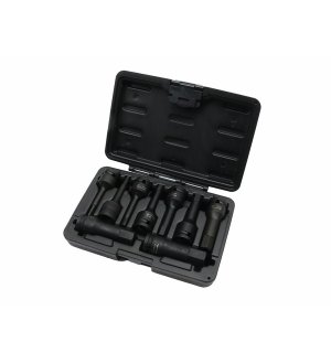 Zestaw nasadek udarowych 1/2 imbusowych ze stali CrMo H4-H19 HEX 9 el Waryński