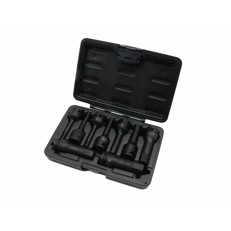 Zestaw nasadek udarowych 1/2 imbusowych ze stali CrMo H4-H19 HEX 9 el Waryński