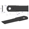 Nóż, obrotowy rozdrabniacz słomy sieczkarnia uzębiony 173x50x4.5mm otwór 20 zastosowanie 84068444 New Holland WARYŃSKI, Waryński