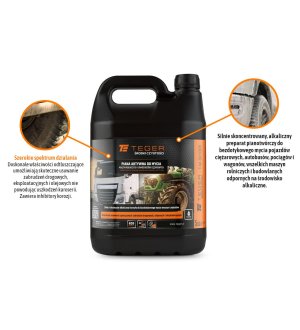 Piana aktywna do mycia maszyn rolniczych i samochodów ciężarowych 5 KG  - koncentrat / TEGER