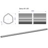 Rura trójkątna zewnętrzna Seria 4R i 5R do wału przegubowo-teleskopowego 51.5x3mm 2m WARYŃSKI (sprzedawane po 2)