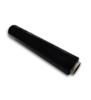 Folia stretch czarna do owijania ręcznego. strecz czarny, 50cm, 2.5kg grubość 23my