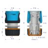 Szybkozłączka 1/2"  - bez waterstop / TEGER