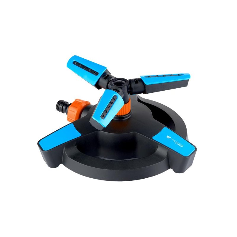 Zraszacz ogrodowy - obrotowy 3-ramienny / TEGER