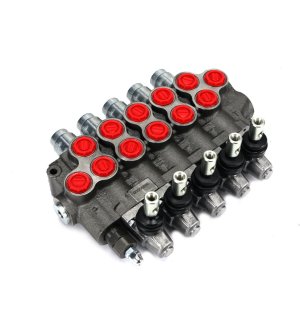 Rozdzielacz sterowany ręcznie 5 sekcyjny 60l/min.