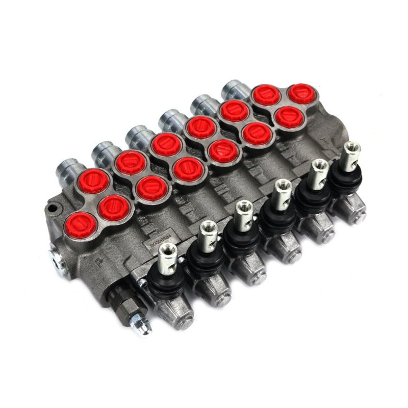 Rozdzielacz sterowany ręcznie 6 sekcyjny 60l/min.