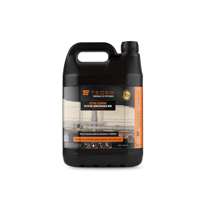 Płyn do udrażniania rur EXTRA STRONG 5 kg / TEGER