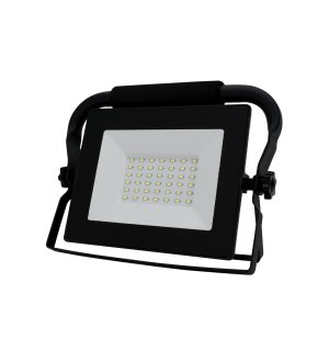 Naświetlacz, Lampa LED SMD 230V 30W 6500K 2550LM IP65 CZARNY PRZENOŚNY PRZEWÓD 1.5M