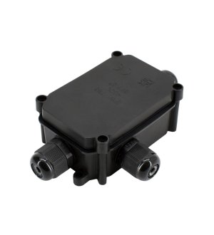 Uniwersalna hermetyczna prostokątna puszka łączeniowa z dławicami x3 IP66