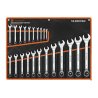 Zestaw kluczy płasko-oczkowych, 6-36 mm, 22 szt, Teger