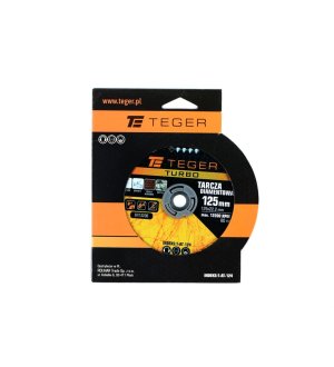 Tarcza diamentowa TURBO 125x22.23 mm TEGER
