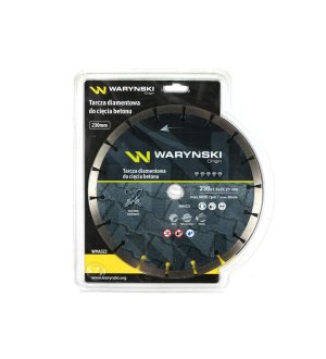 Tarcza diamentowa segmentowa 230 x22.23 mm do cięcia betonu Waryński