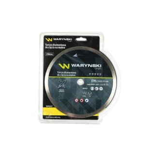 Tarcza diamentowa do cięcia na mokro pełna 230 x 22.23 mm Waryński