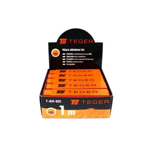 Miara składana 1m z tworzywa w displayu TEGER sprzedawana po 20 szt