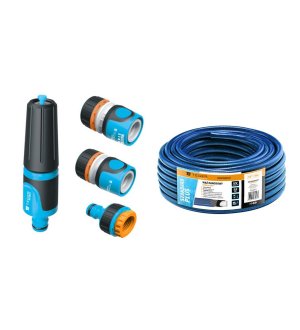 Zestaw ogrodowy 1/2"  (wąż 20m. zestaw natryskowy) / TEGER