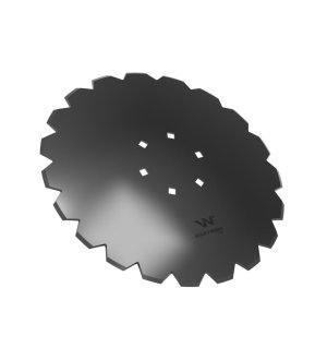 Talerz uzębiony Z-20 fi 460 mocowanie 6/120 grubość 3.2 stal borowa WARYŃSKI R