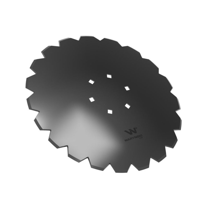 Talerz uzębiony Z-20 fi 460 mocowanie 6/120 grubość 3.2 stal borowa WARYŃSKI R