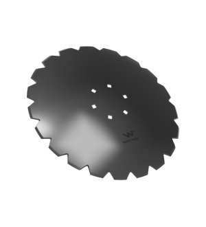 Talerz uzębiony Z-20 fi 510 mocowanie 6/120 grubość 3.5 stal borowa WARYŃSKI R