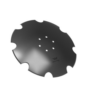 Talerz uzębiony Z-8 fi 510 mocowanie 6/120 grubość 4mm stal borowa WARYŃSKI R