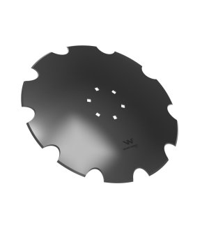 Talerz uzębiony Z-10 fi 560 mocowanie 6/120 grubość 4 mm stal borowa WARYŃSKI R