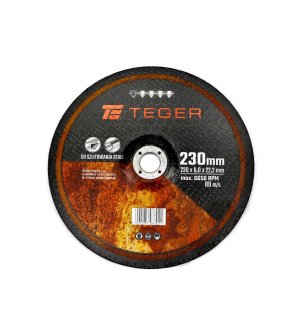 Tarcza korundowa do szlifowania 230x 6.0 mm sprzedawane po 5 szt. TEGER