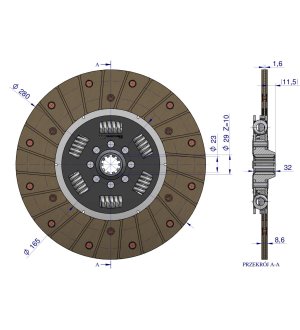 Tarcza sprzęgła CASE Waryński