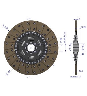Tarcza sprzęgła RENAULT Waryński